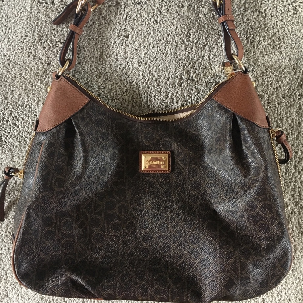 Calvin Klein PVC Logo Shoulder Bag